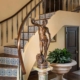 santa barbara style, stair design, custom tile, hacienda, traditional, interior design, kim gwozdz, provenance, scottsdale, paradise valley, arizona, award-winning