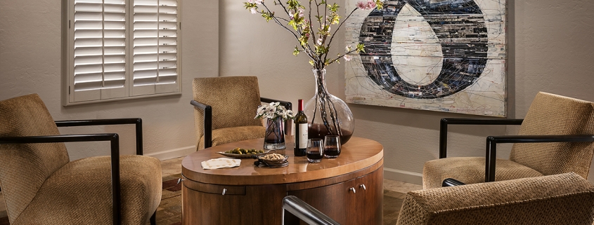 traditional transitional sitting area, interior design by Kim Gwozdz, Arizona